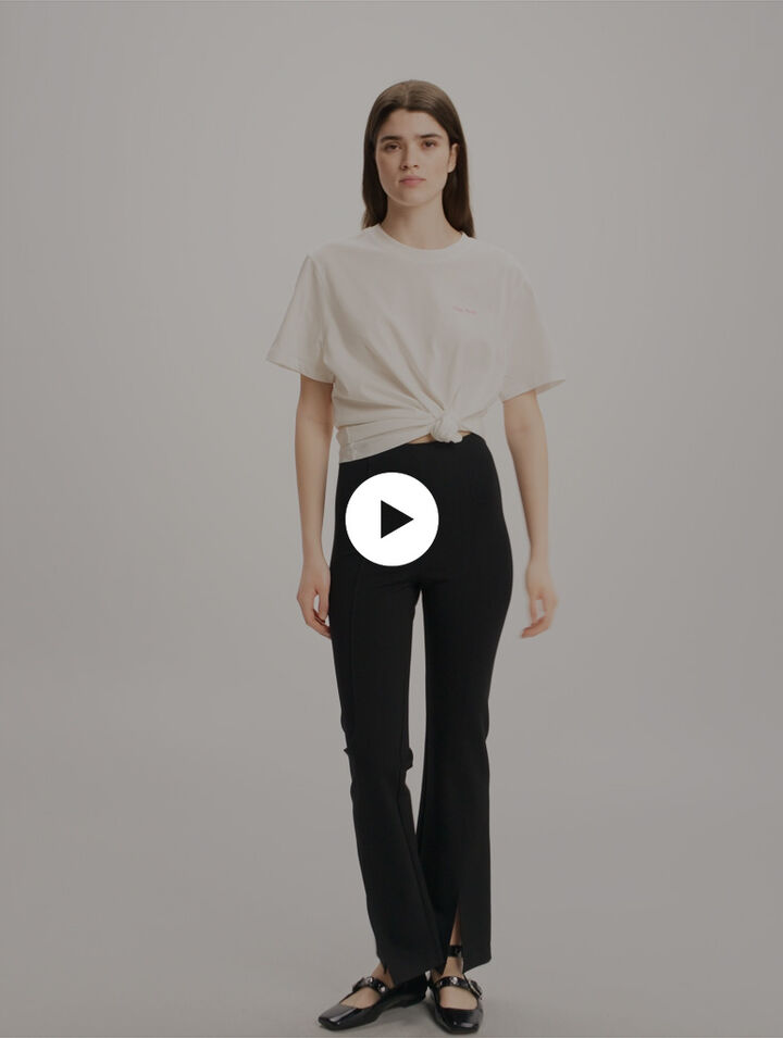 Pantalones con abertura