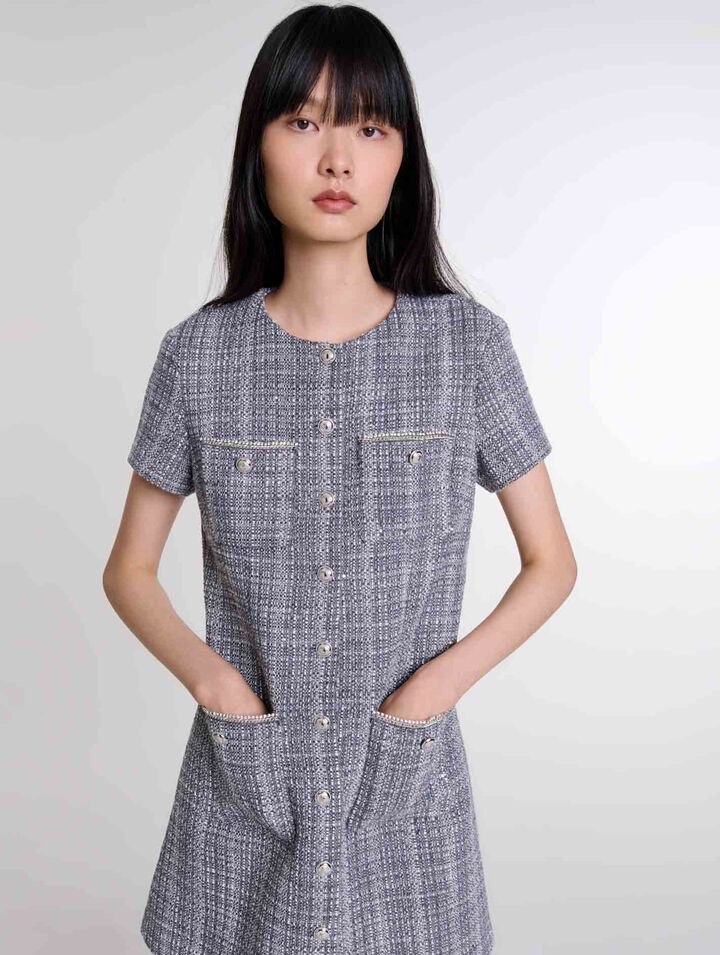 Vestido de tweed