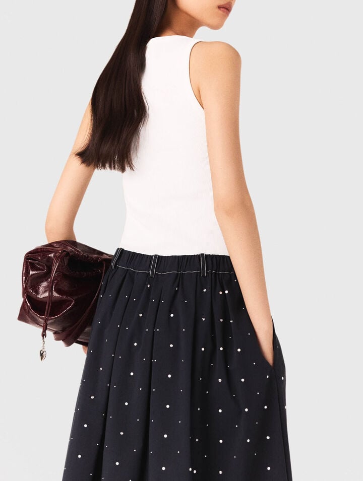 Camiseta de tirantes acanalada