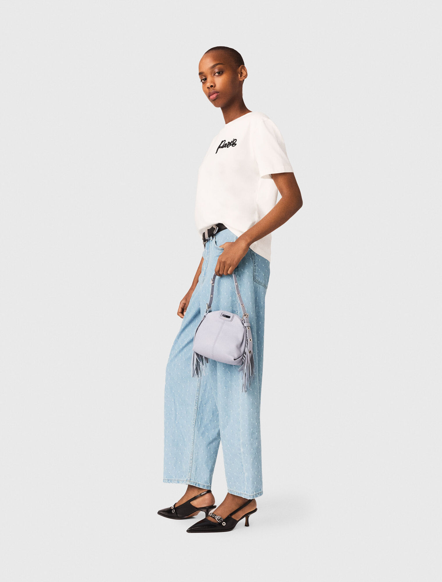 Camiseta con logo Paris bordado