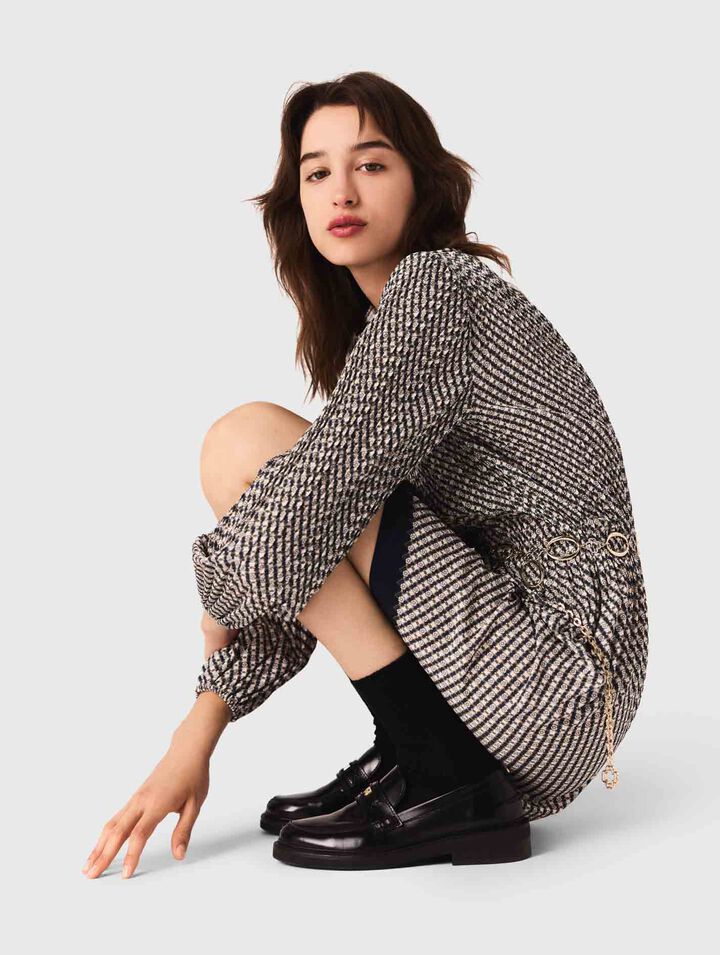Vestido plisado estampado