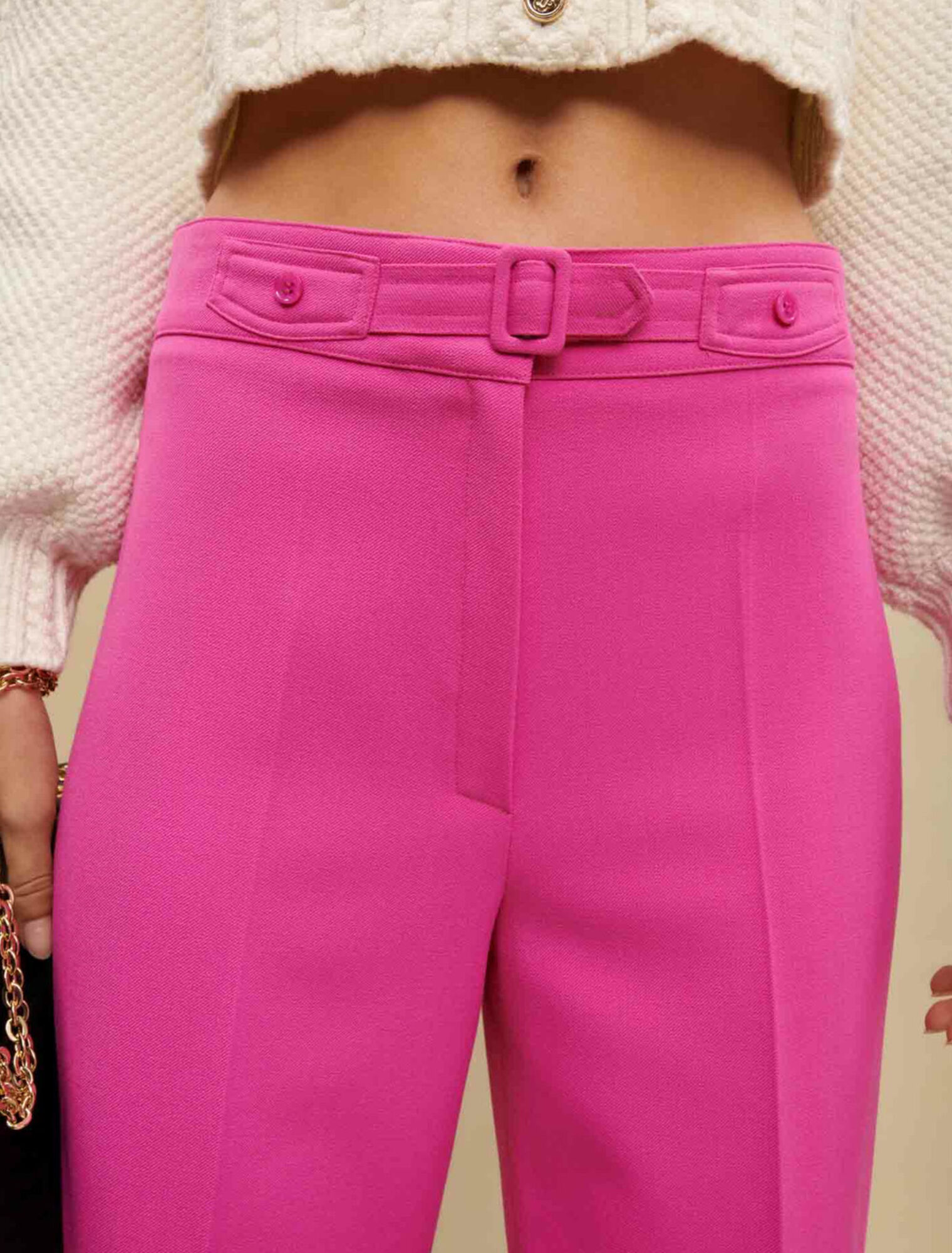 Pantalones de traje de pierna ancha