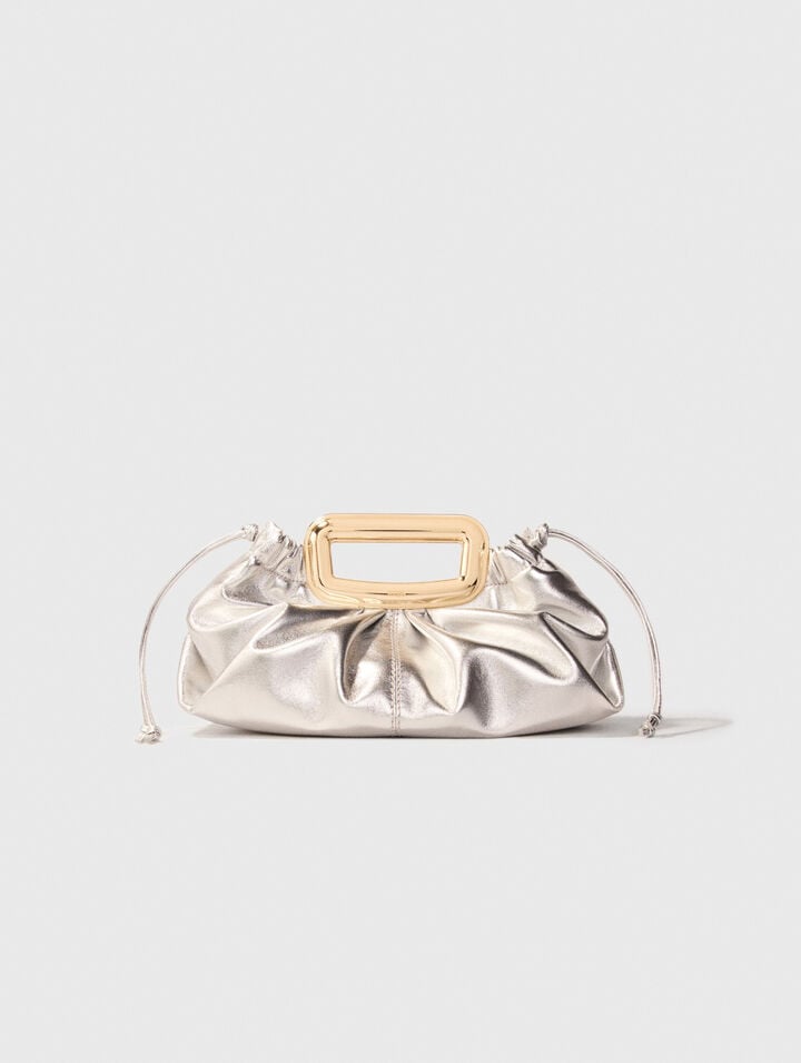 Clutch de piel metalizada