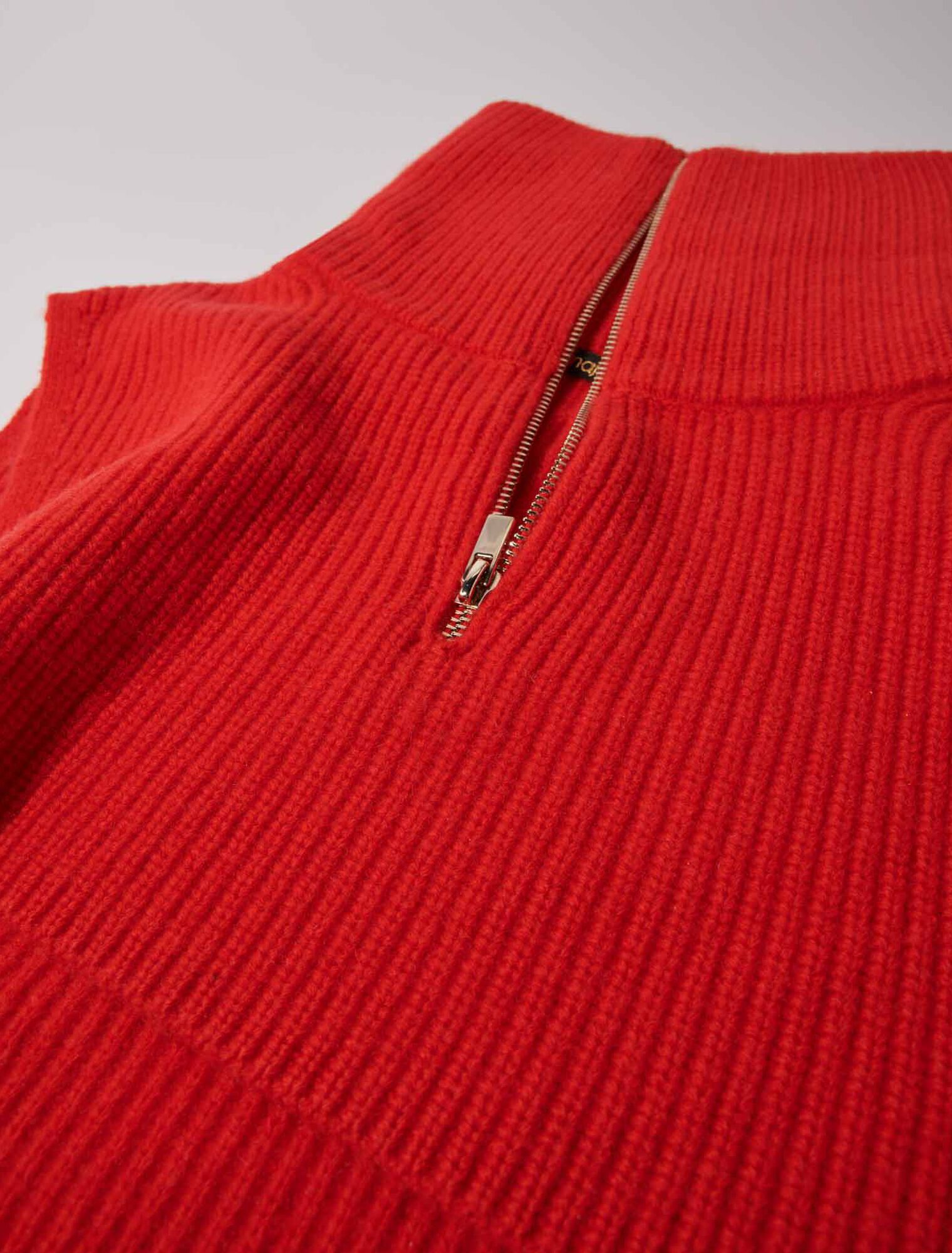 Cuello con cremallera de  cachemira