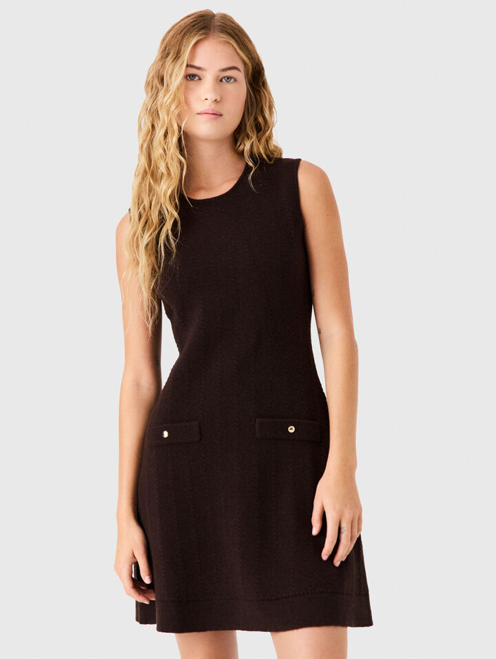Vestido de punto, jersey extra&iacute;ble
