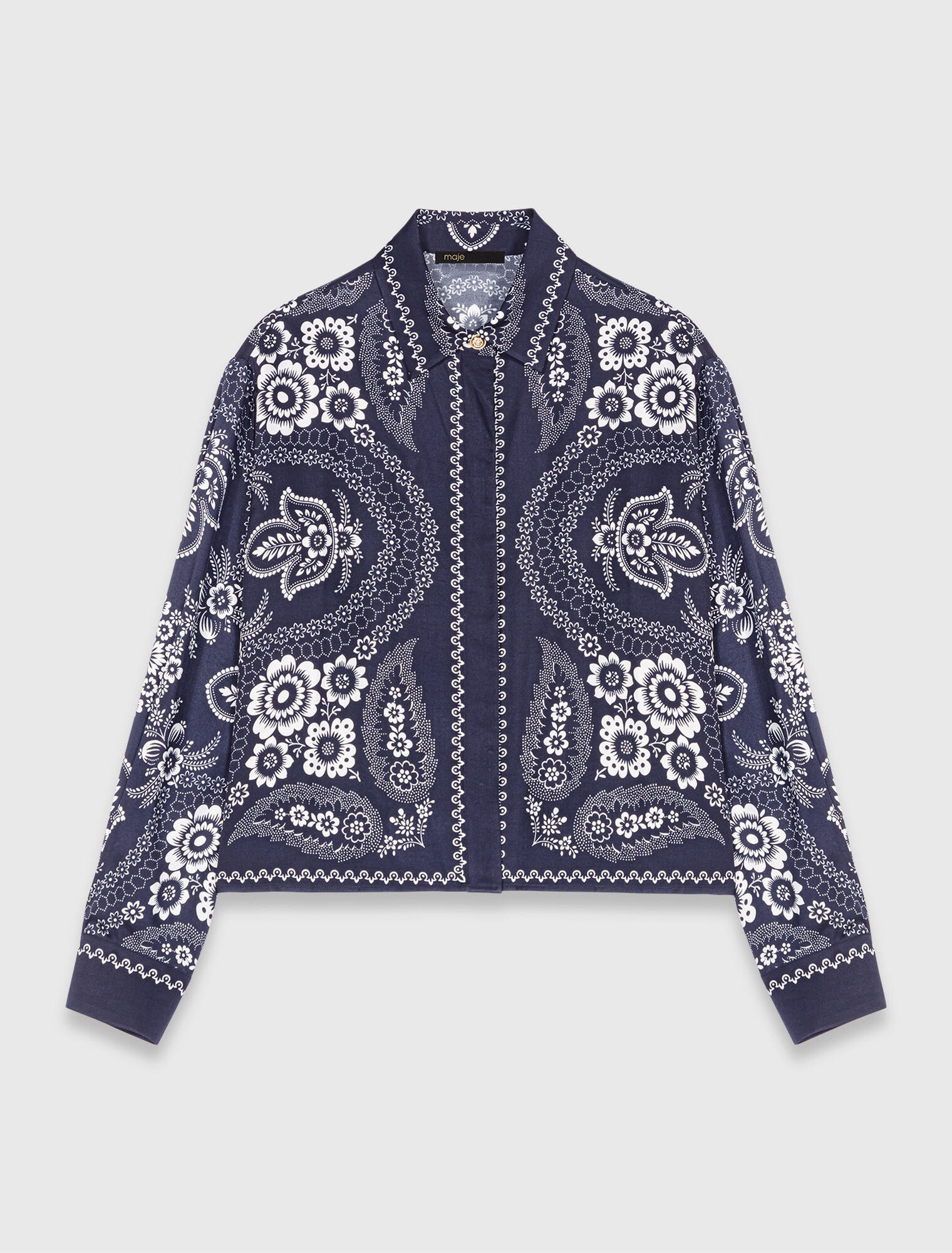 Camisa fluida estampada