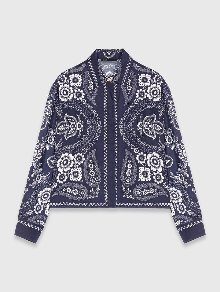 Camisa fluida estampada
