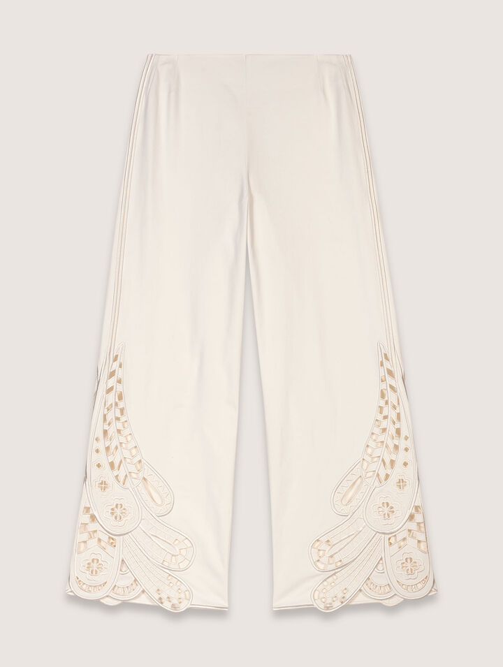 Pantalón bordado