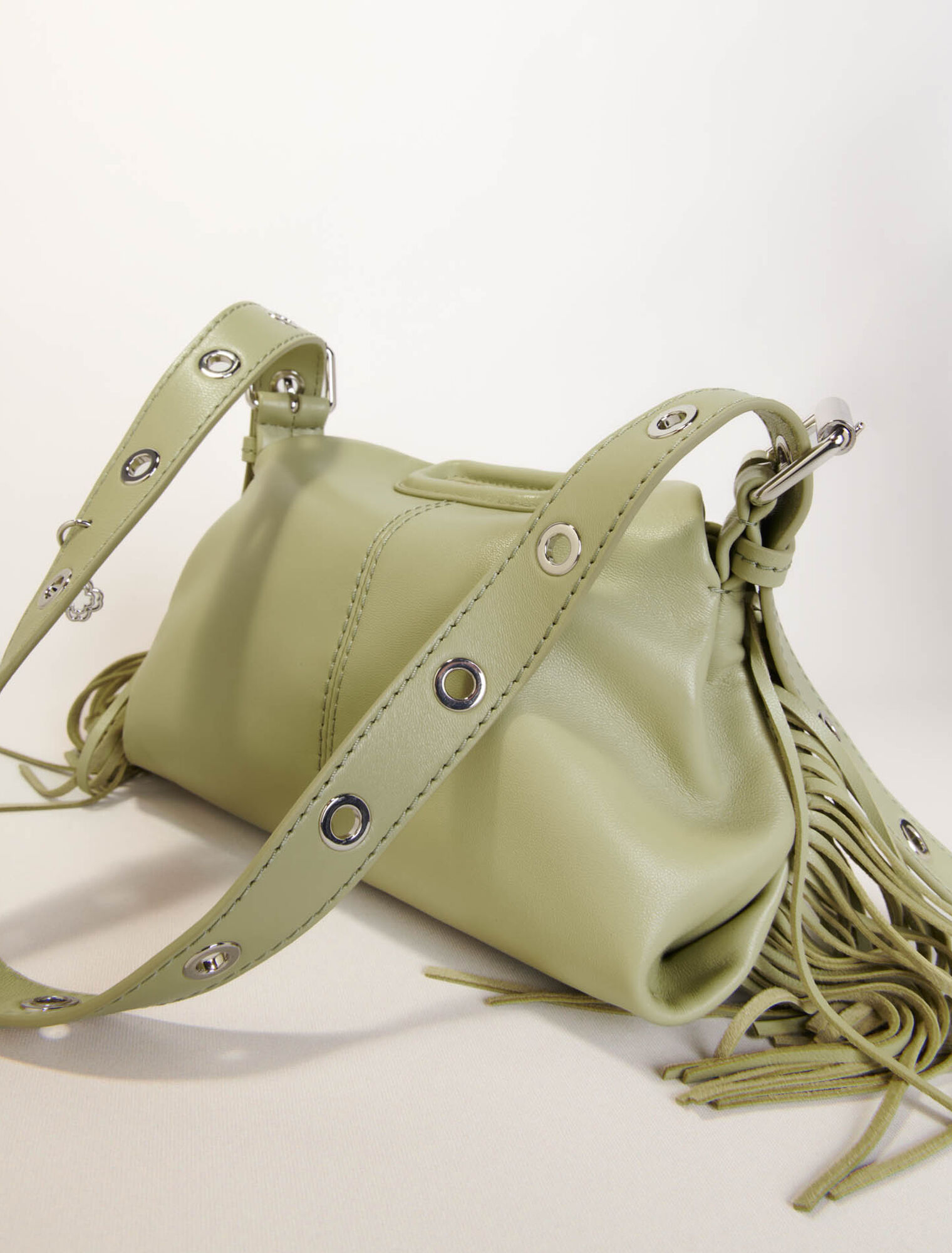 Bolso Miss M mini de cuero liso