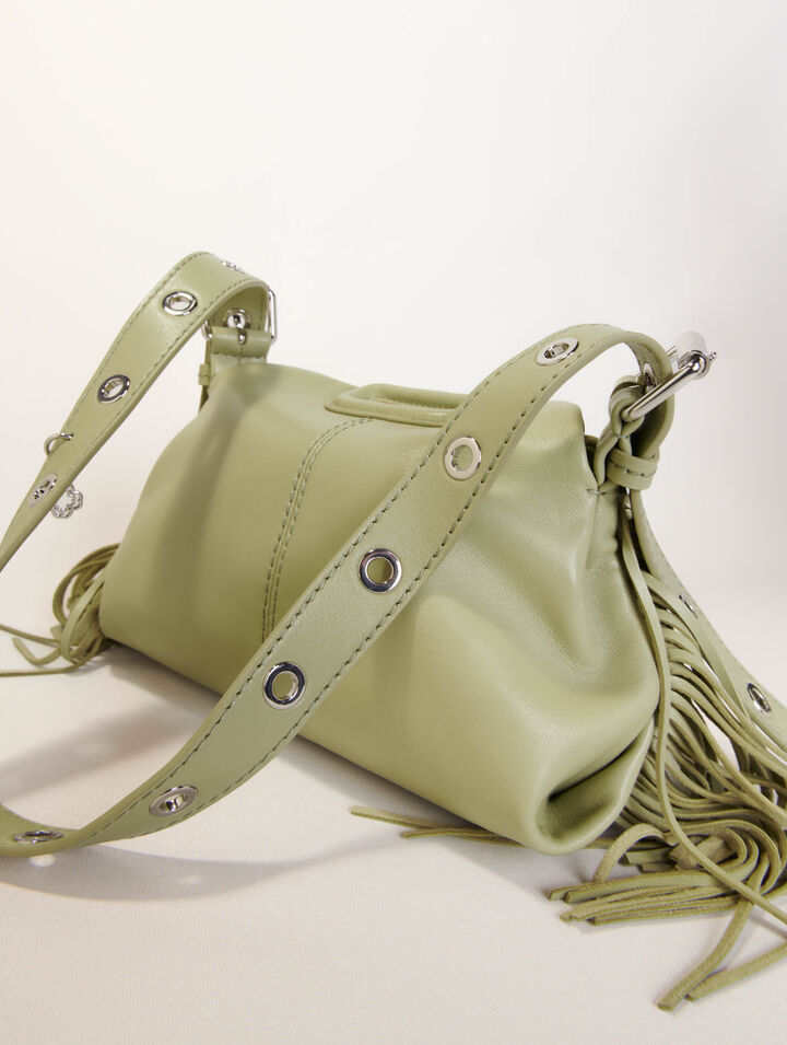 Bolso Miss M mini de cuero liso