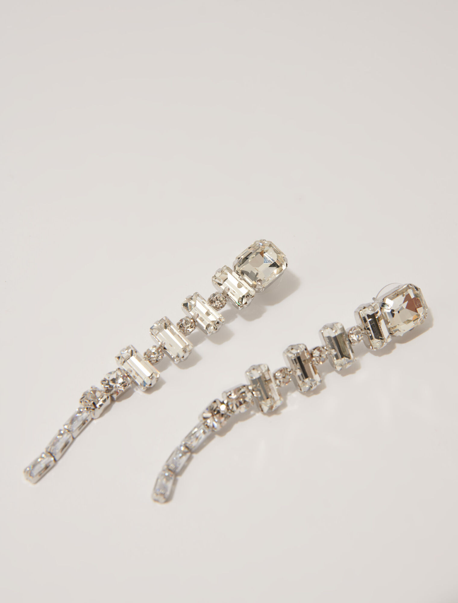 Pendientes de cascada con strass