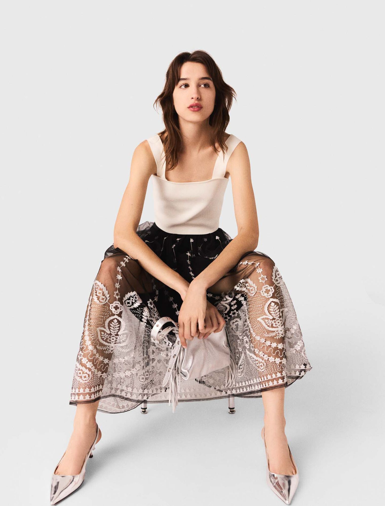 Crop top de punto