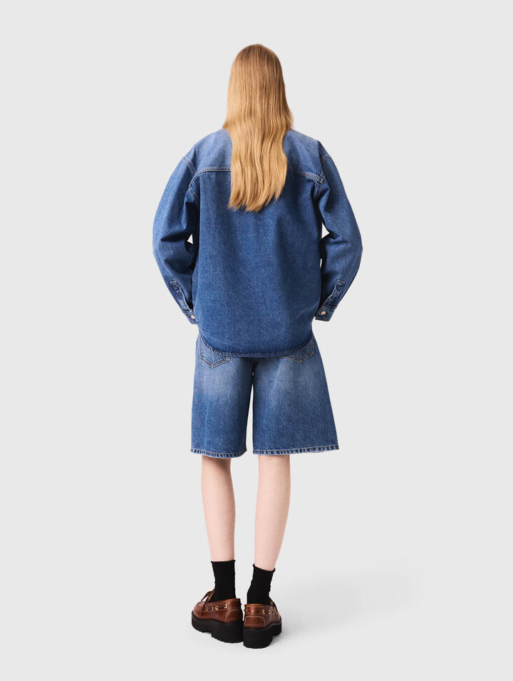 Chaqueta vaquera desgastada