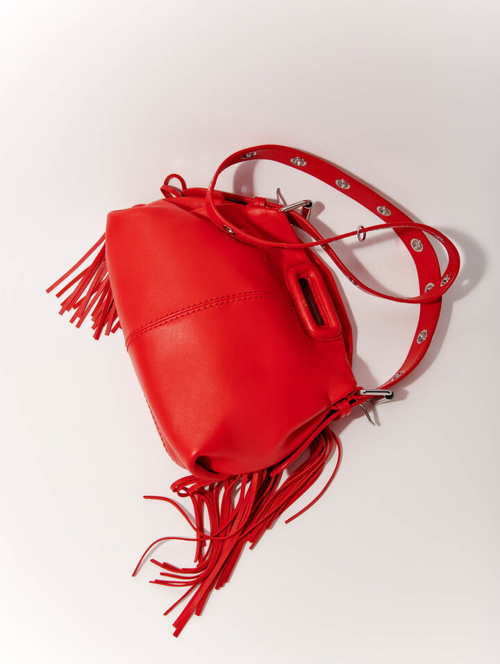 Bolso Miss M mini de cuero liso