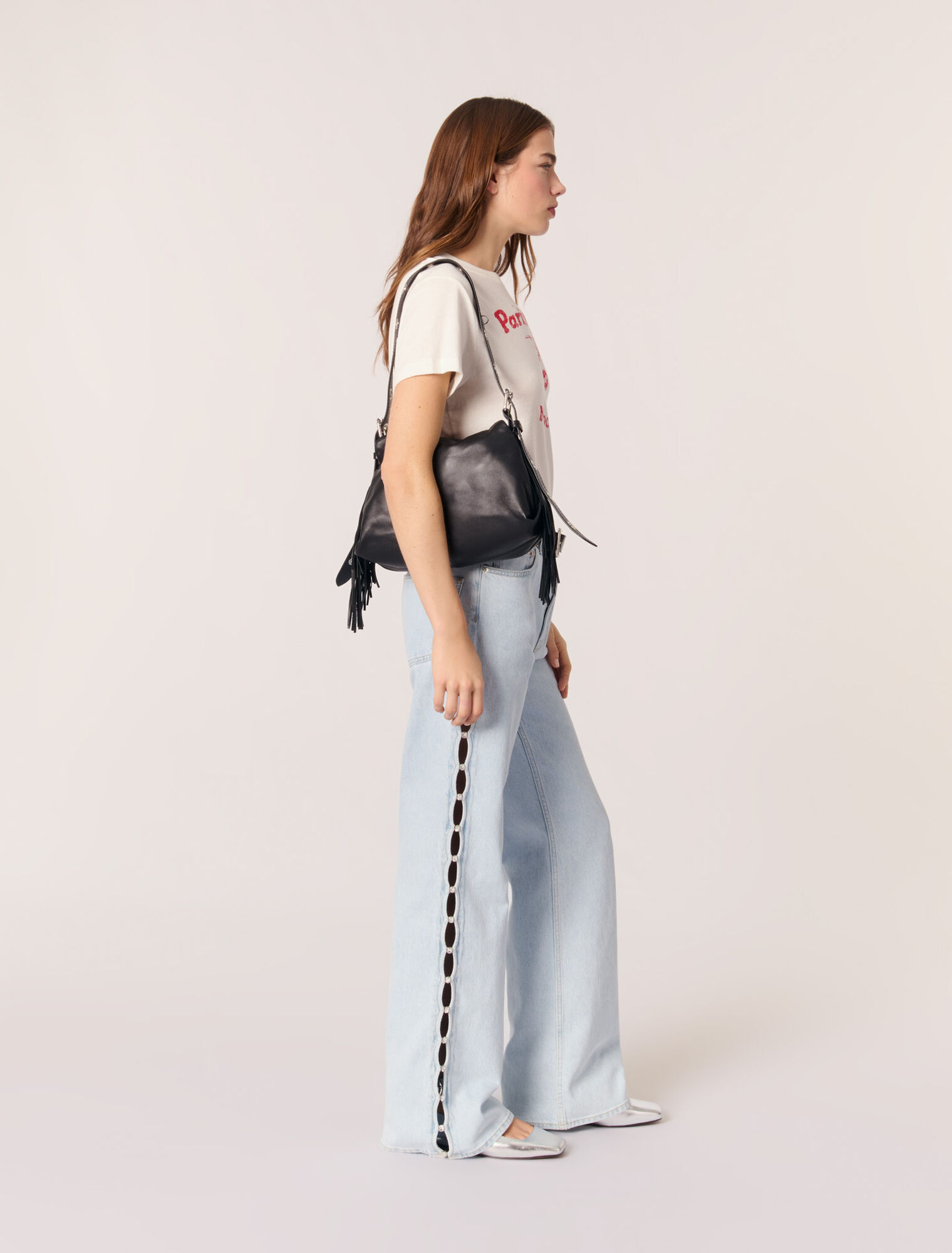 Bolso Miss M de cuero liso