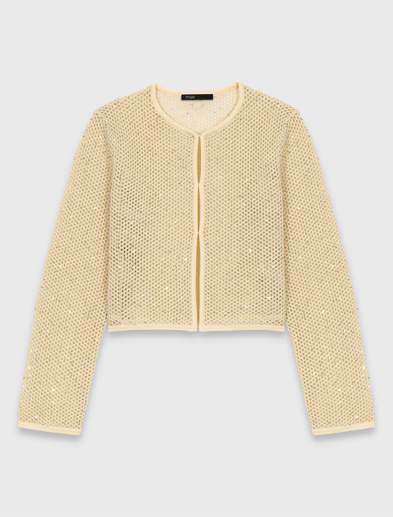 C&aacute;rdigan de punto con strass