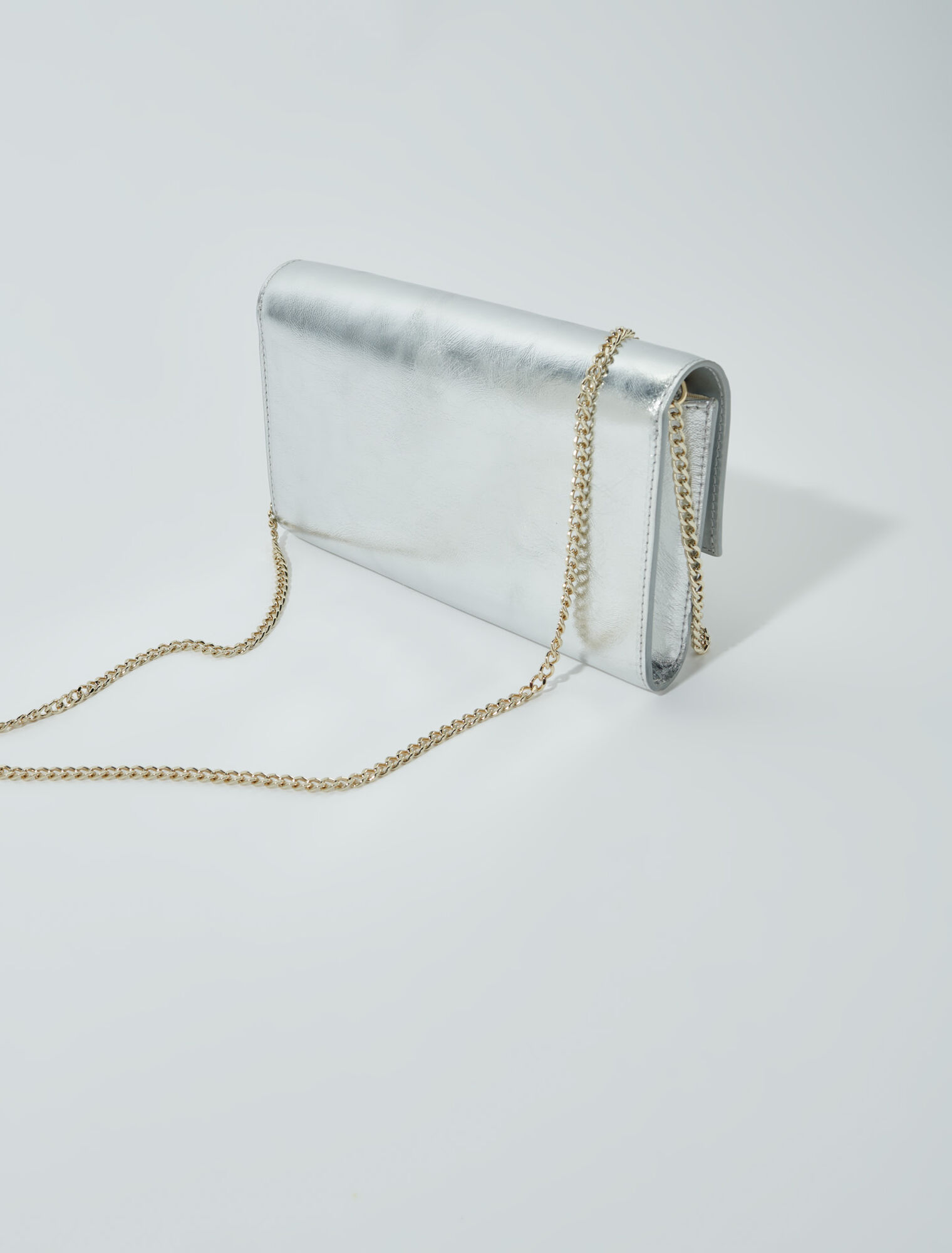 Bolso-cartera metalizado