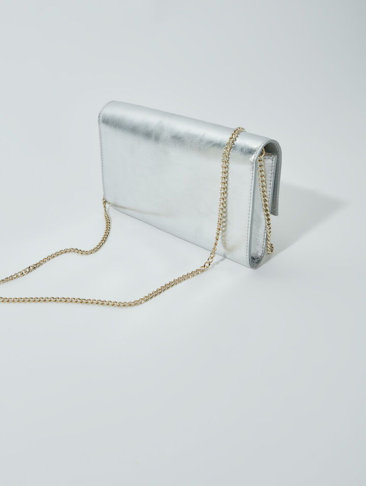 Bolso-cartera metalizado