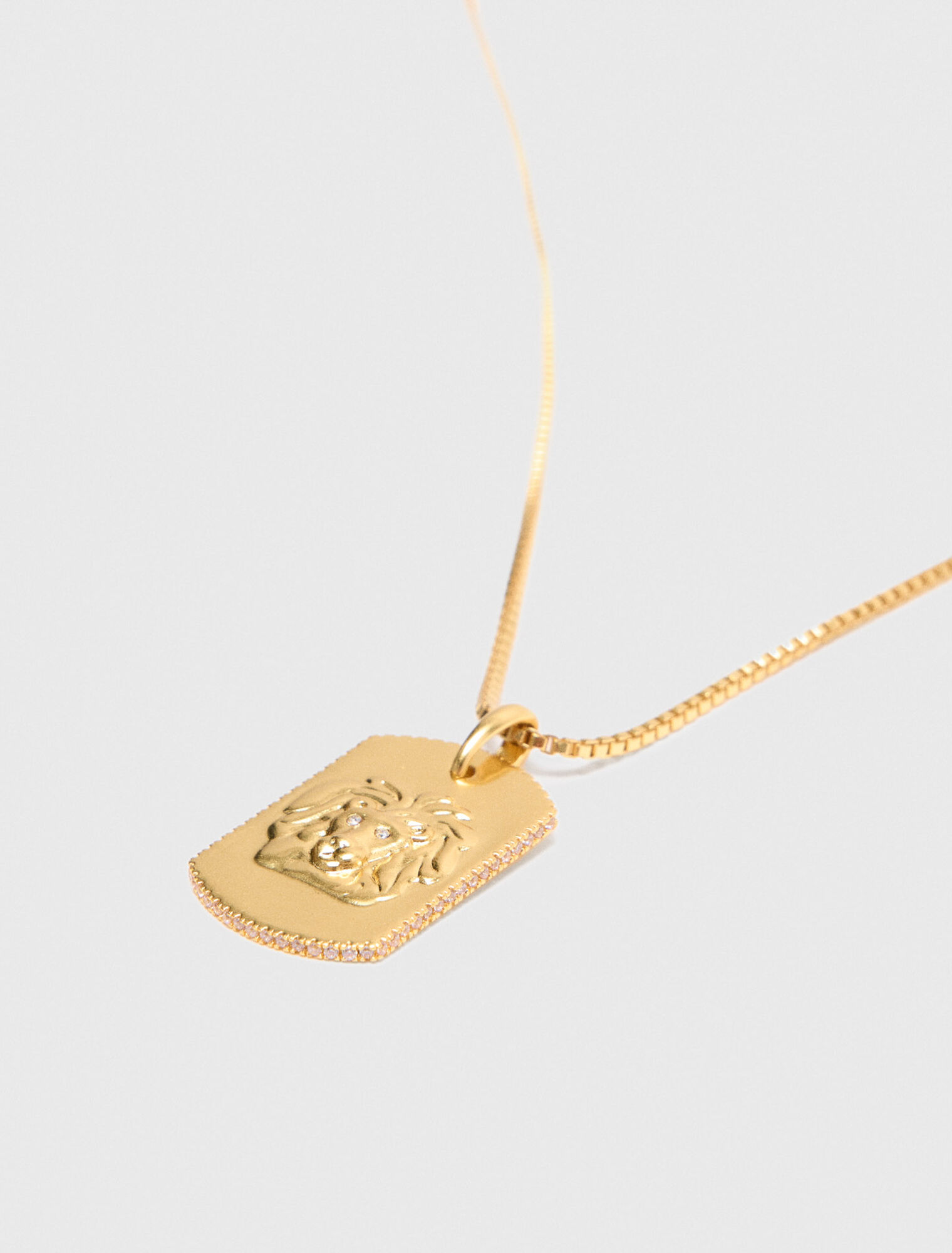 Collar placa signo del zodiaco