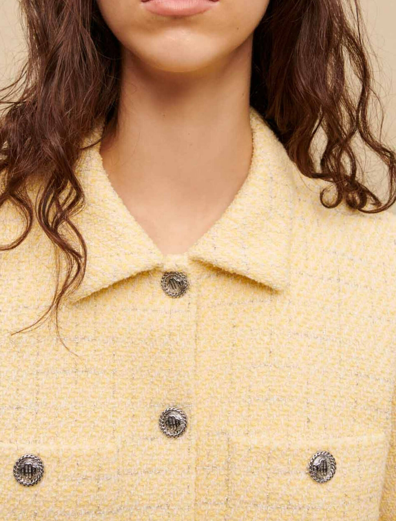 Chaqueta de sastre corta de tweed