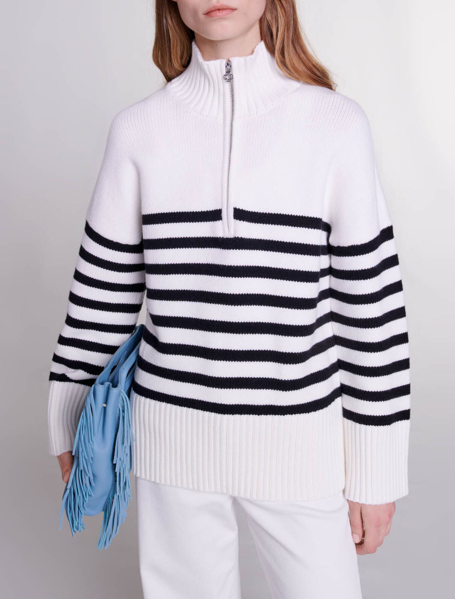 Jersey marinera cuello cremallera