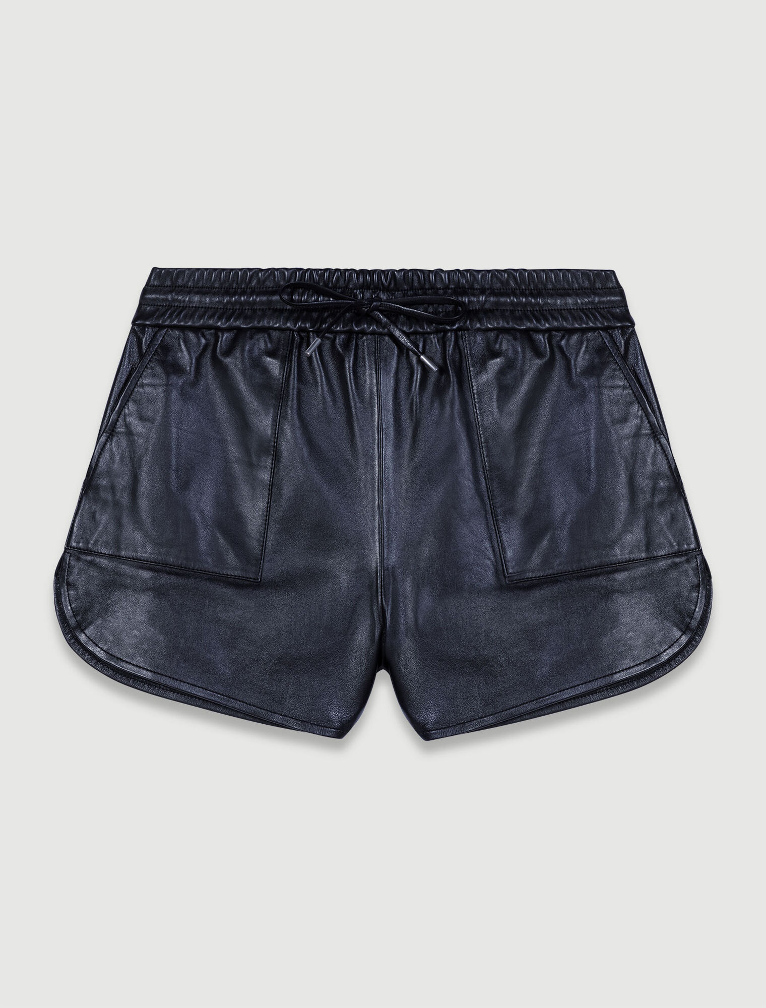 Pantalón corto de cuero