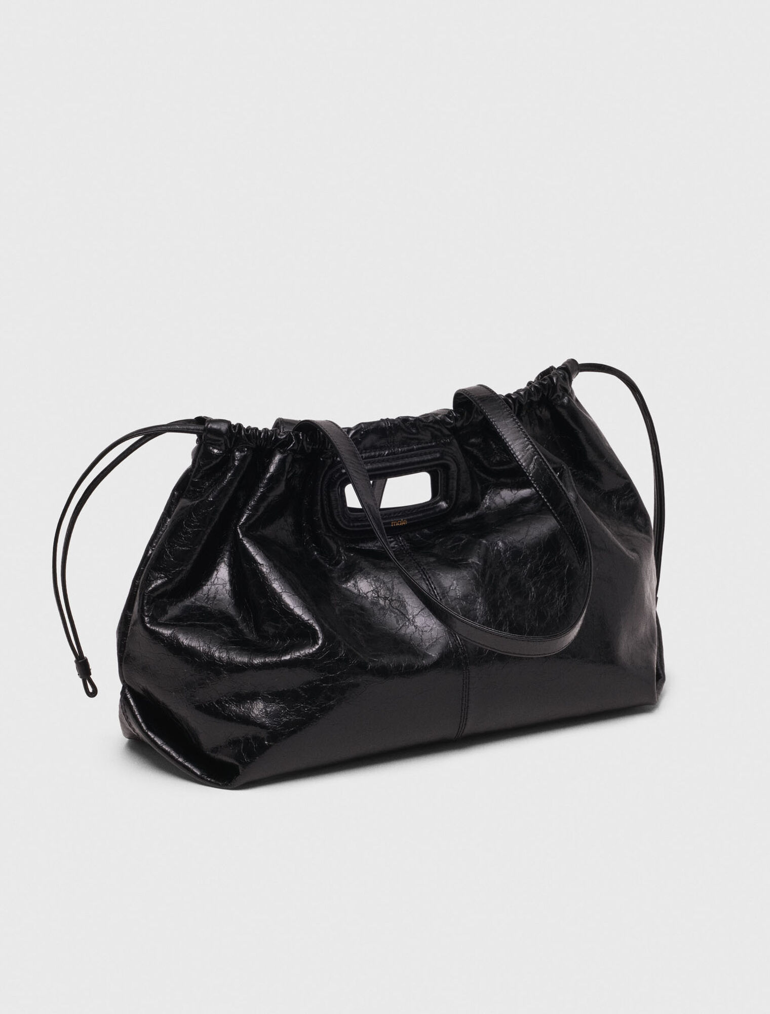 Bolso M Tote de cuero craquelado