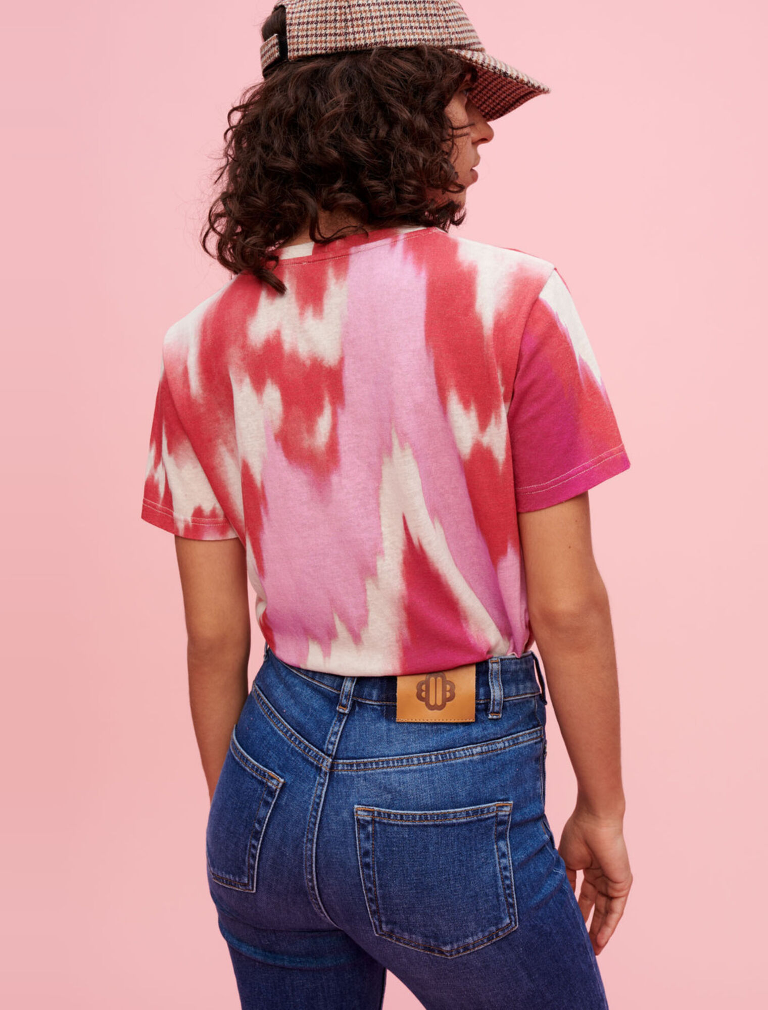 Camiseta fucsia Tie and Dye