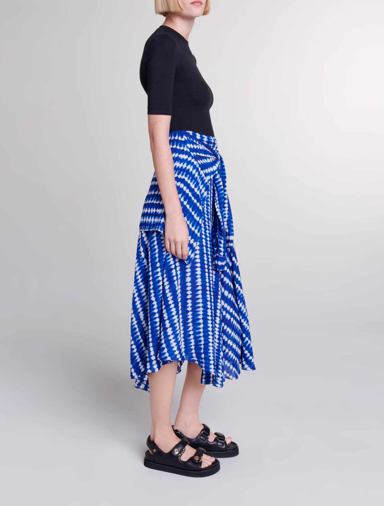 Vestido largo efecto 2 en 1