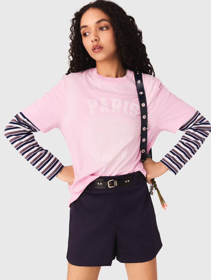 Camiseta con estampado marinero