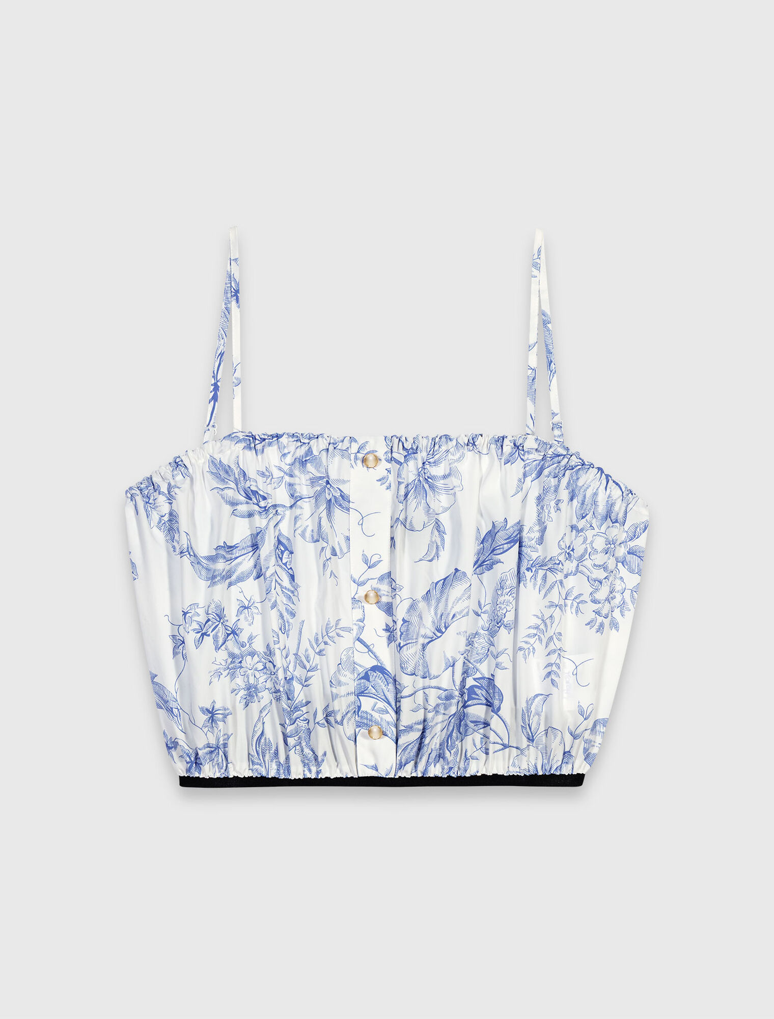 Top de tirantes estampado