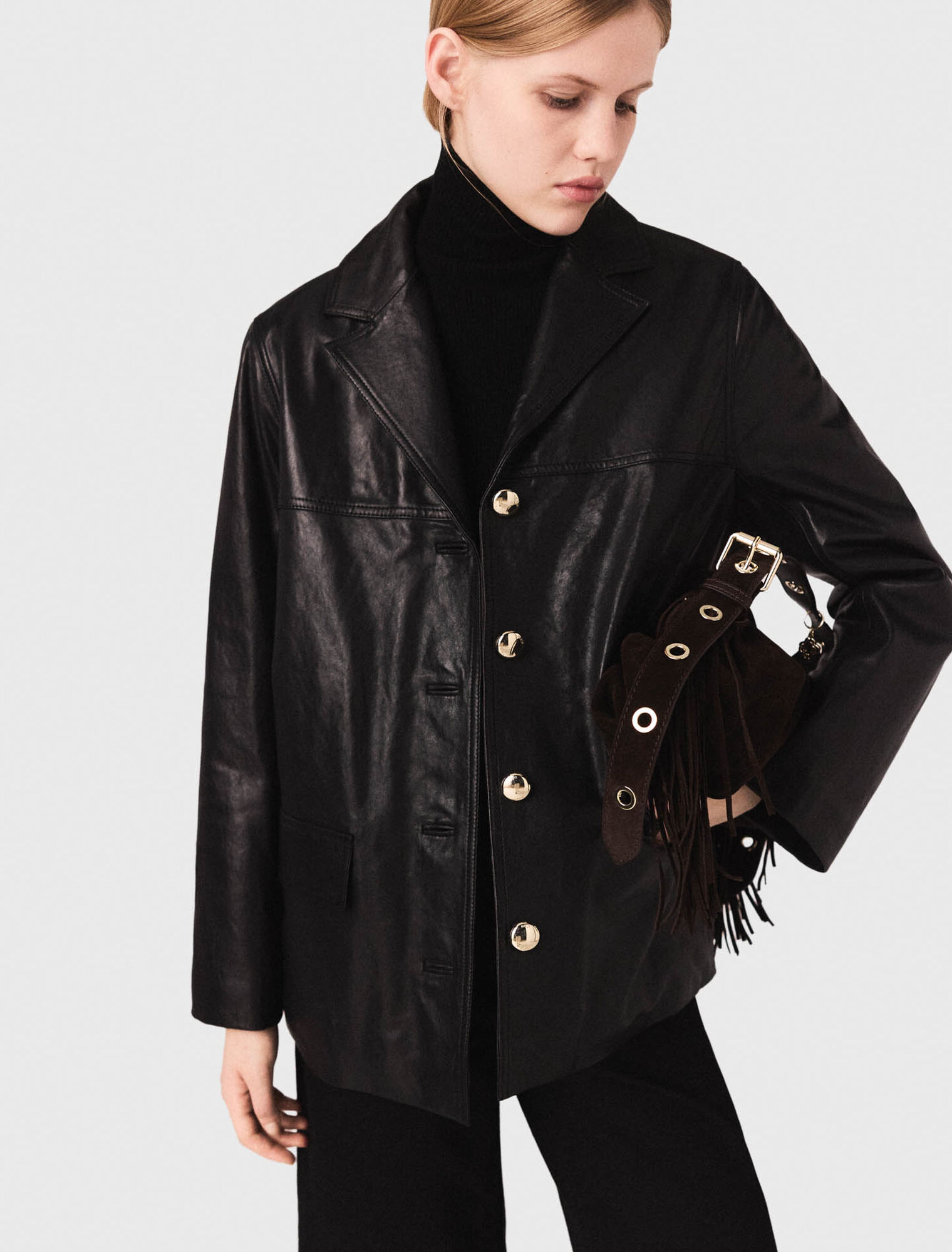 Chaqueta de piel acolchada