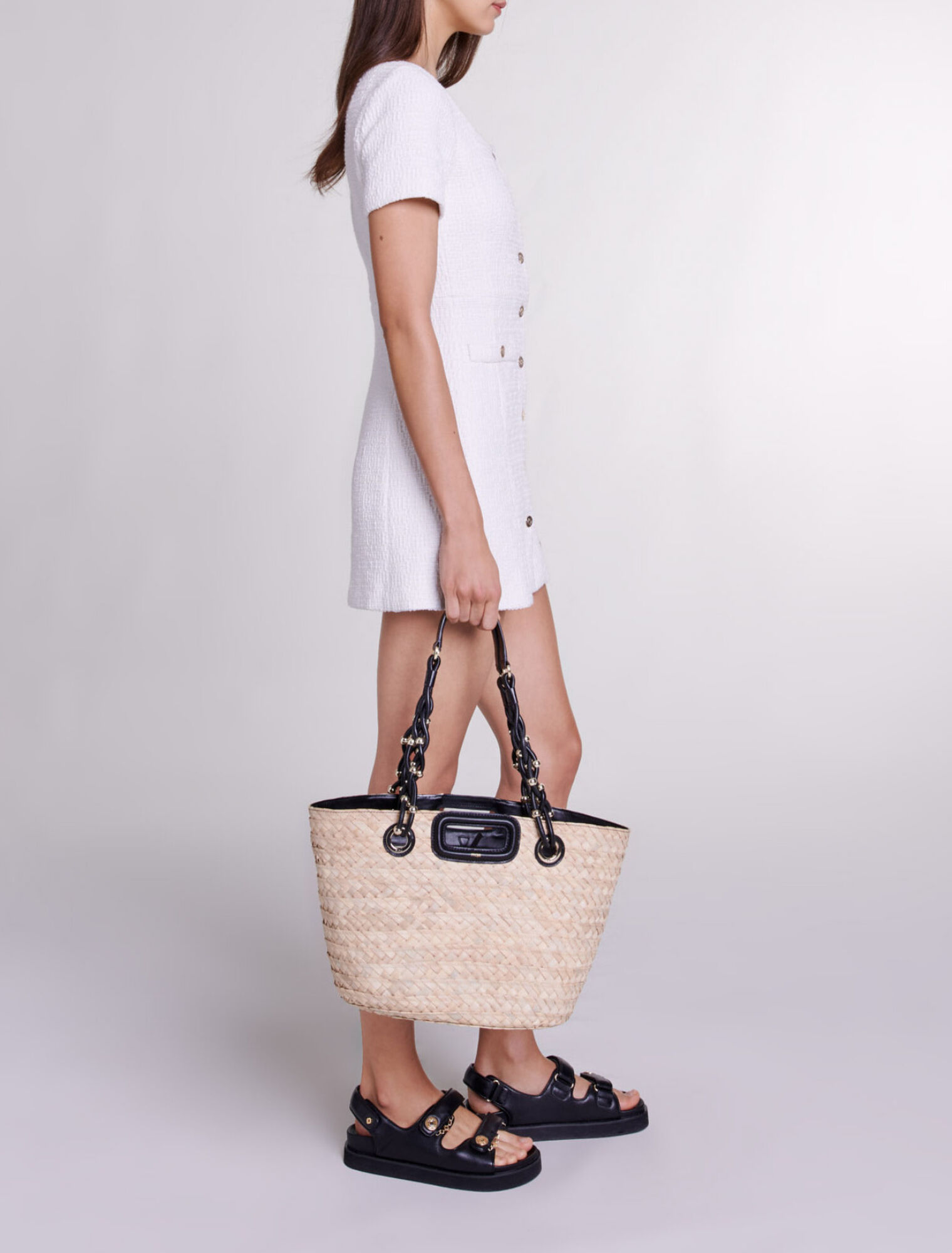 Vestido corto de tweed