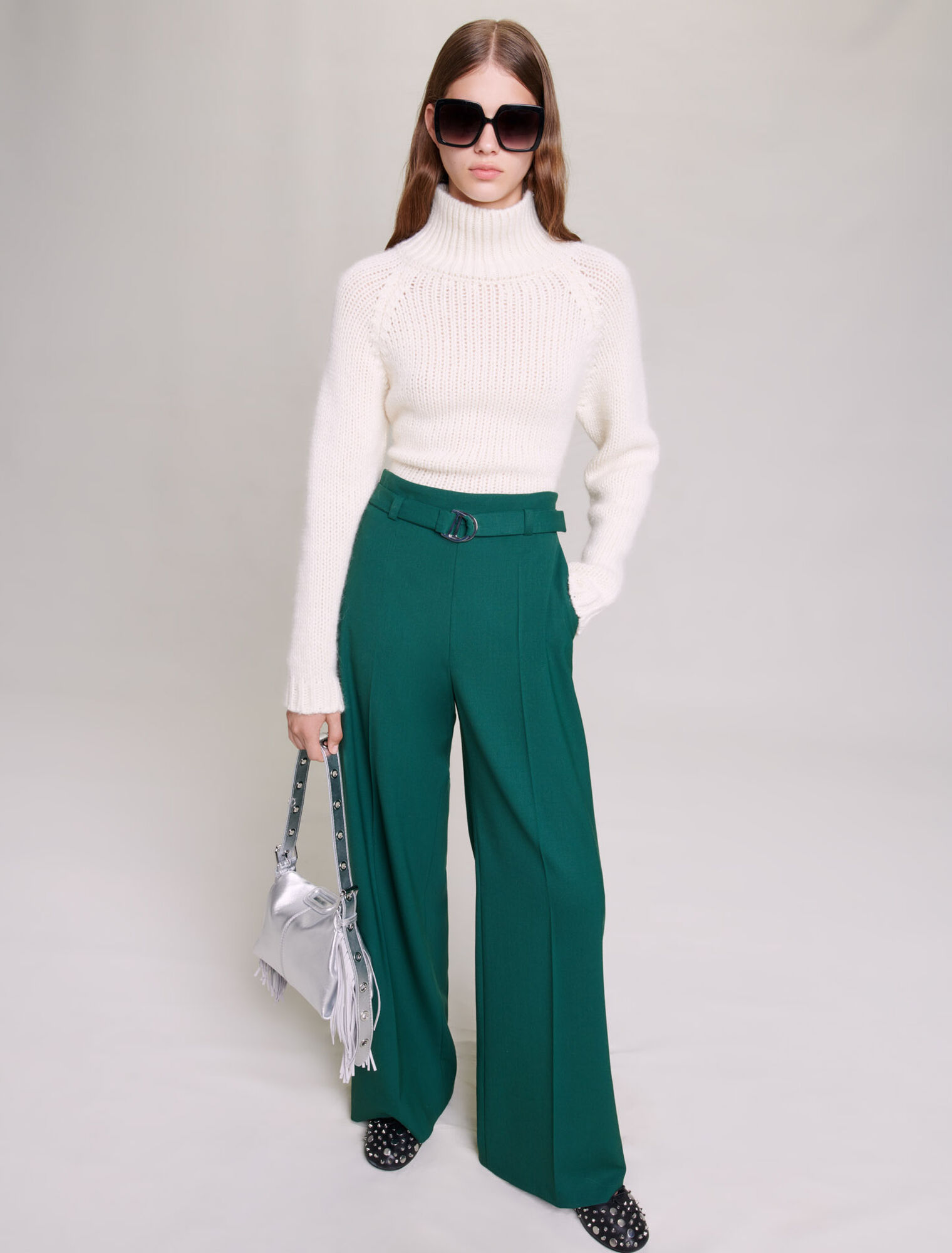 Pantalón de traje ancho