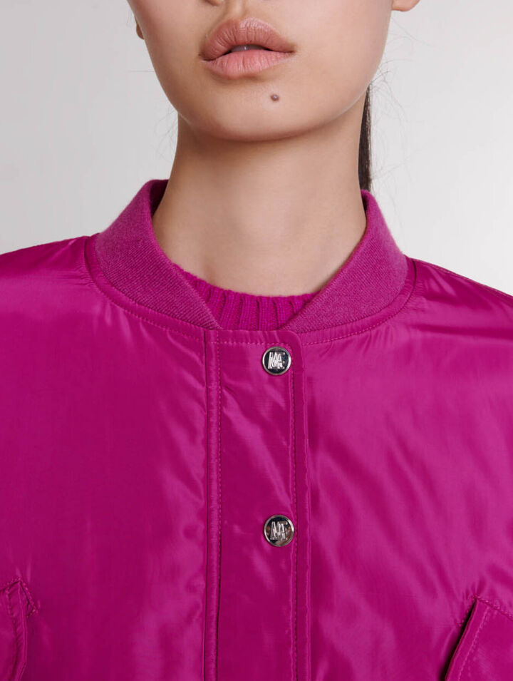Cazadora bomber corta