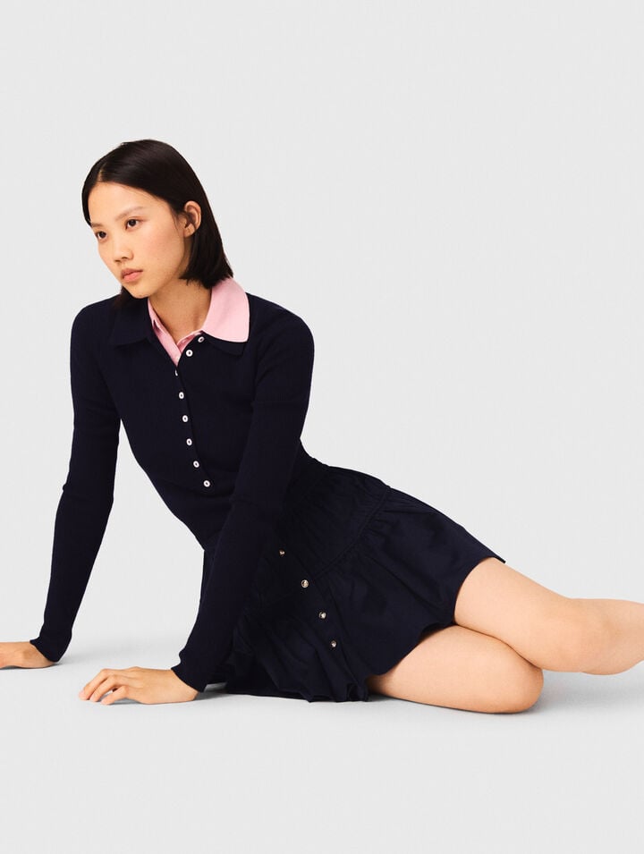 Falda corta con cintura elástica