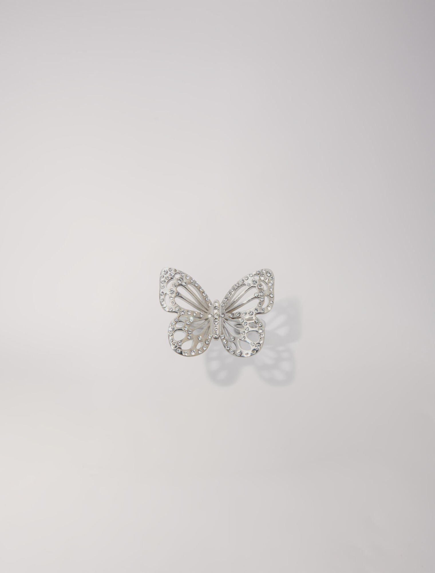 Anillo mariposa con strass