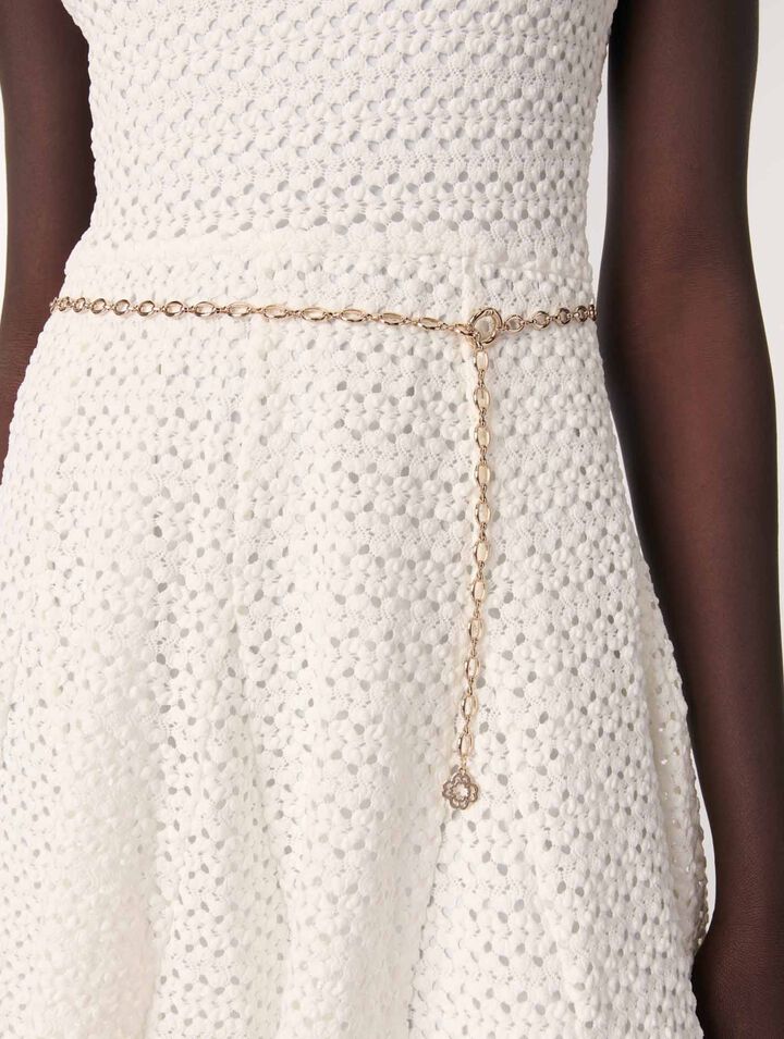 Vestido corto de ganchillo