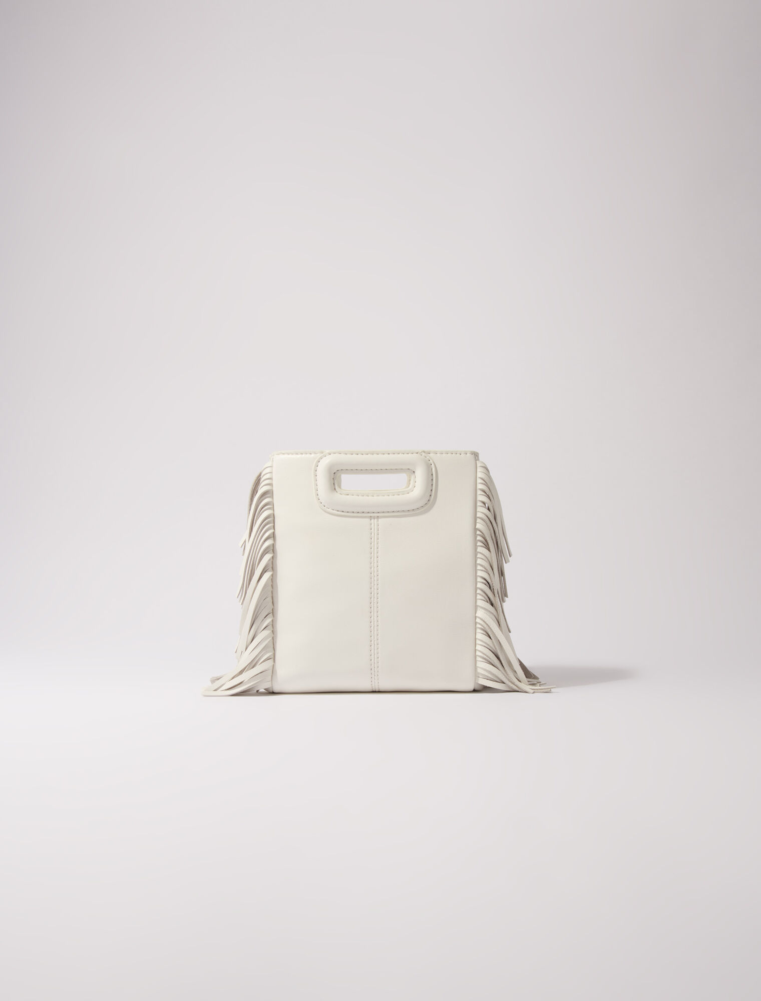Bolso M mini de cuero con strass