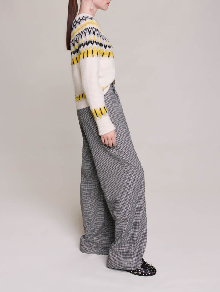 Jersey de lana jacquard