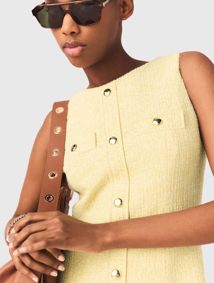 Vestido corto de tweed