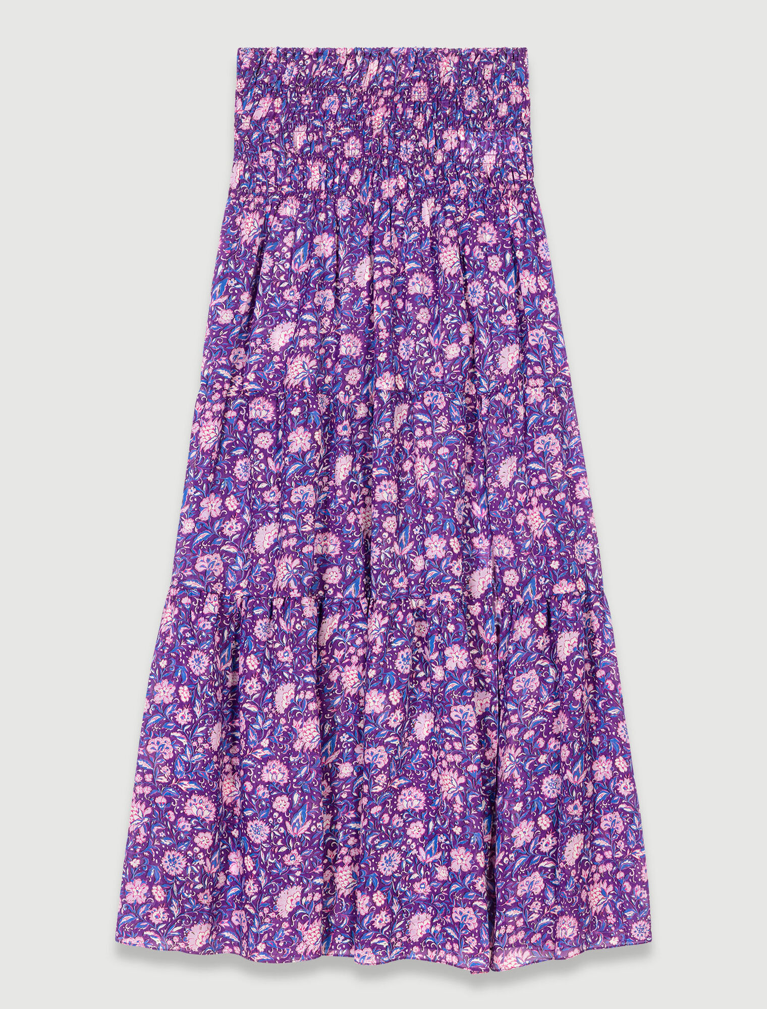 Falda larga estampada
