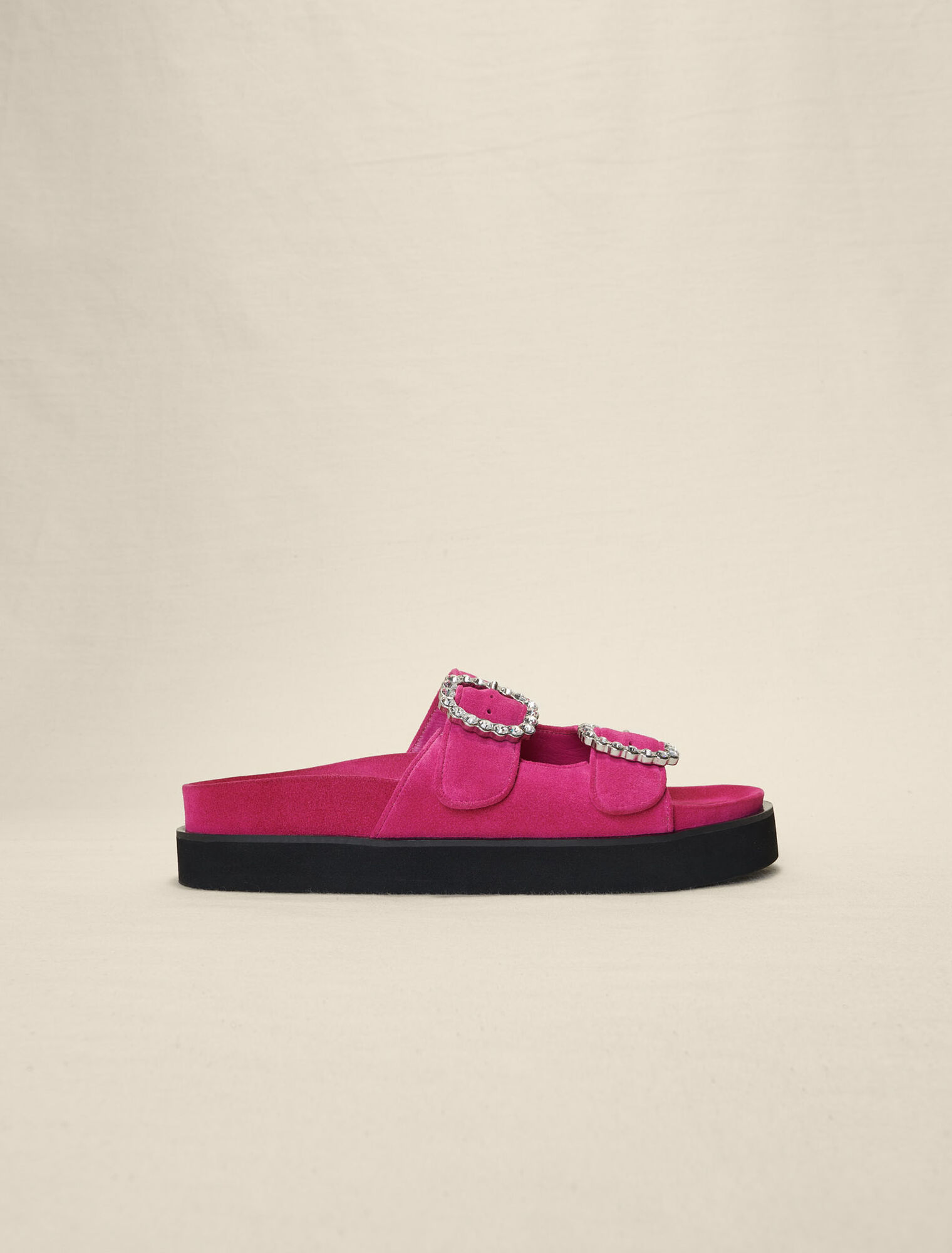 Sandalias de plataforma con strass