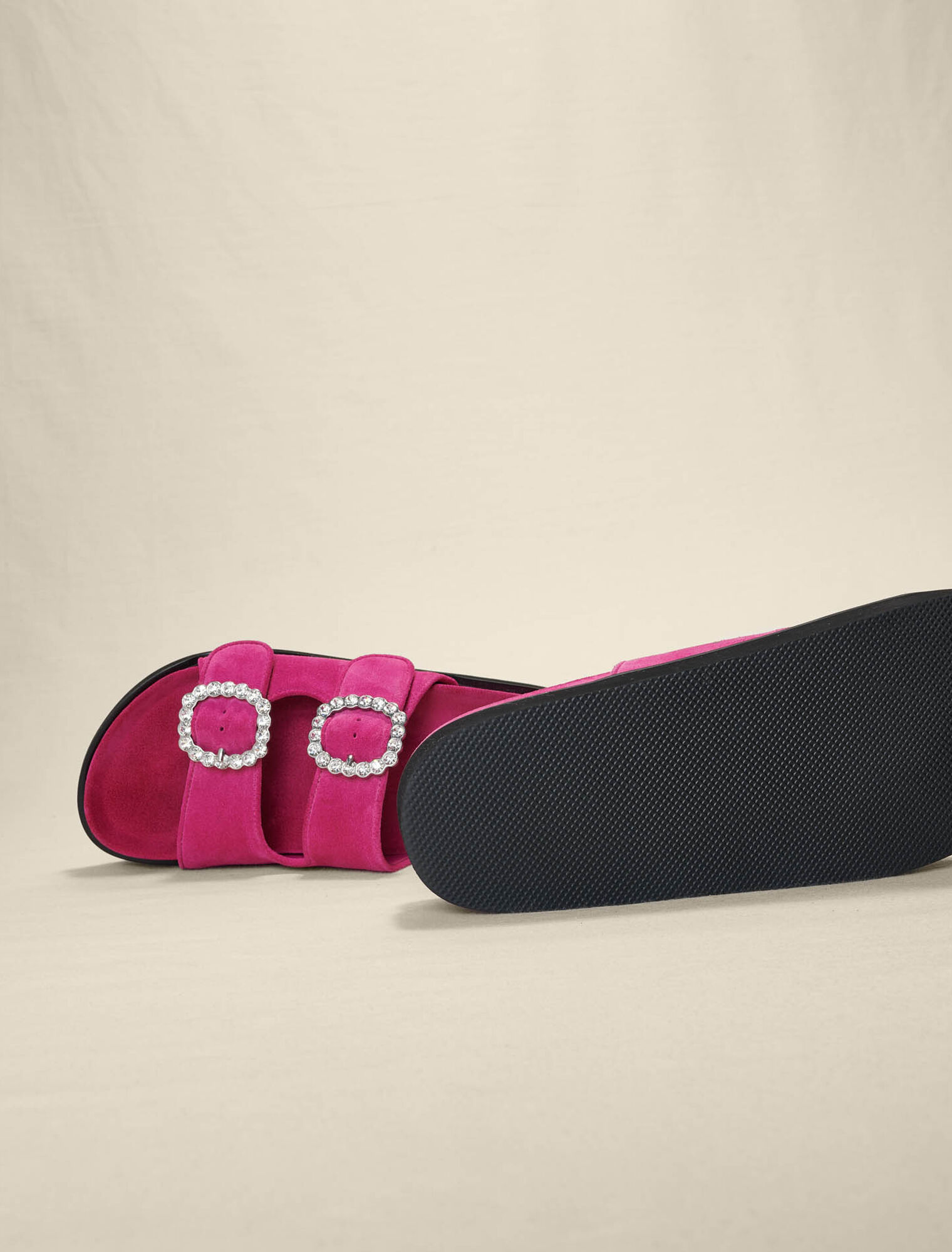 Sandalias de plataforma con strass