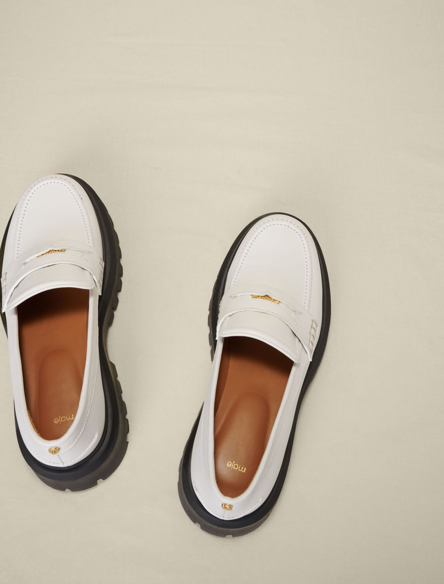 Mocasines de plataforma de piel