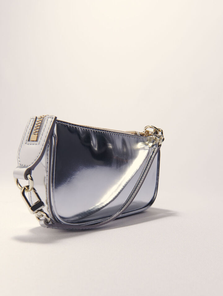 Sarah pouch de piel espejo