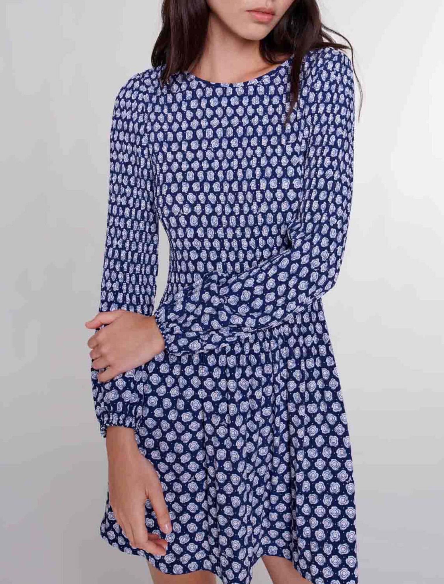 Vestido corto de flores