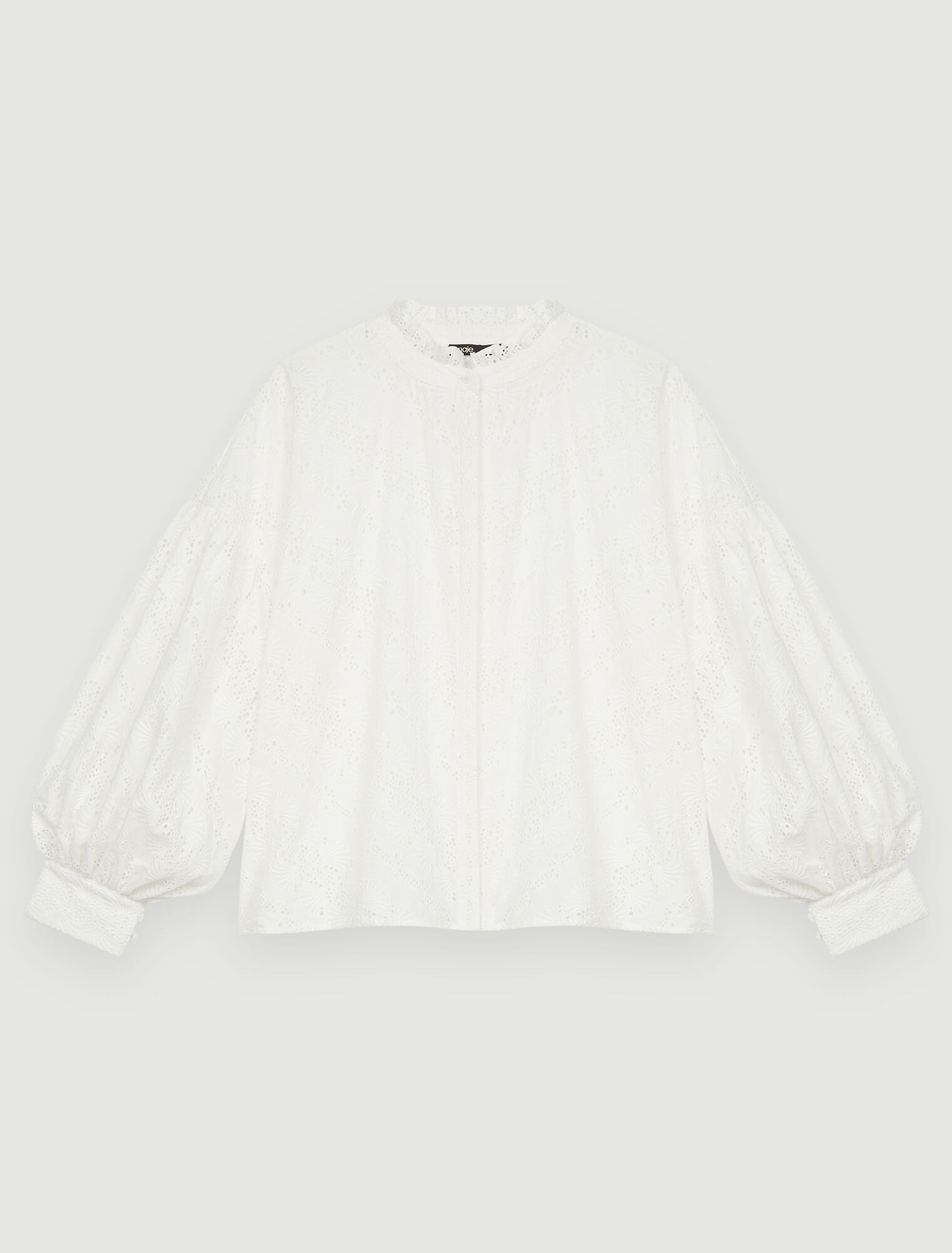 Camisa de algodón bordada