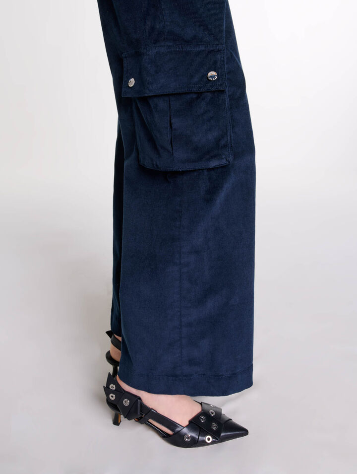 Pantalón cargo de pana