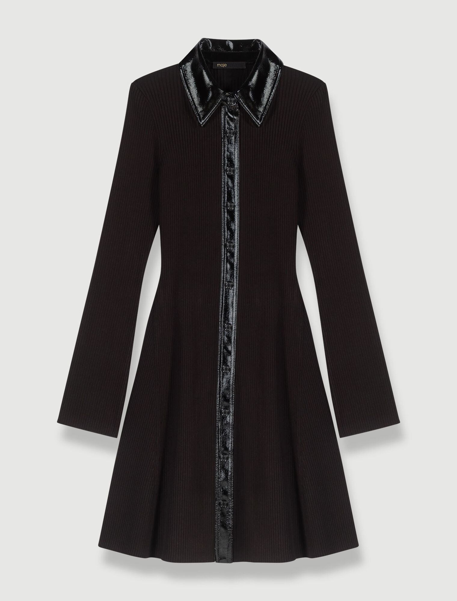 Vestido corto de punto